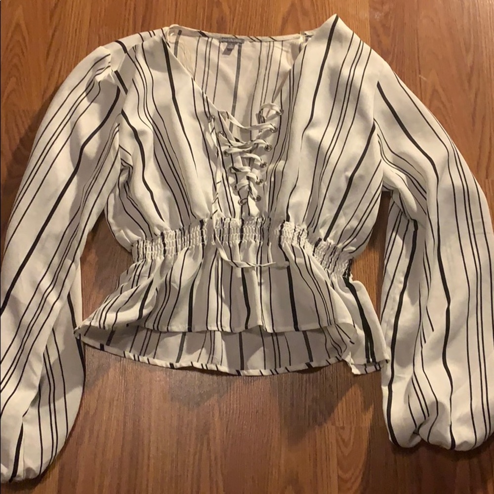 Cute black and white blouse